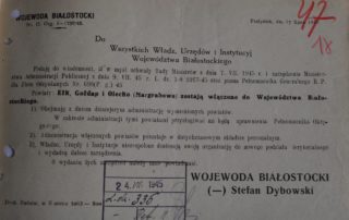 Dokument z archiwum.