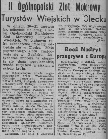 Gazeta Białostocka o Olecku.