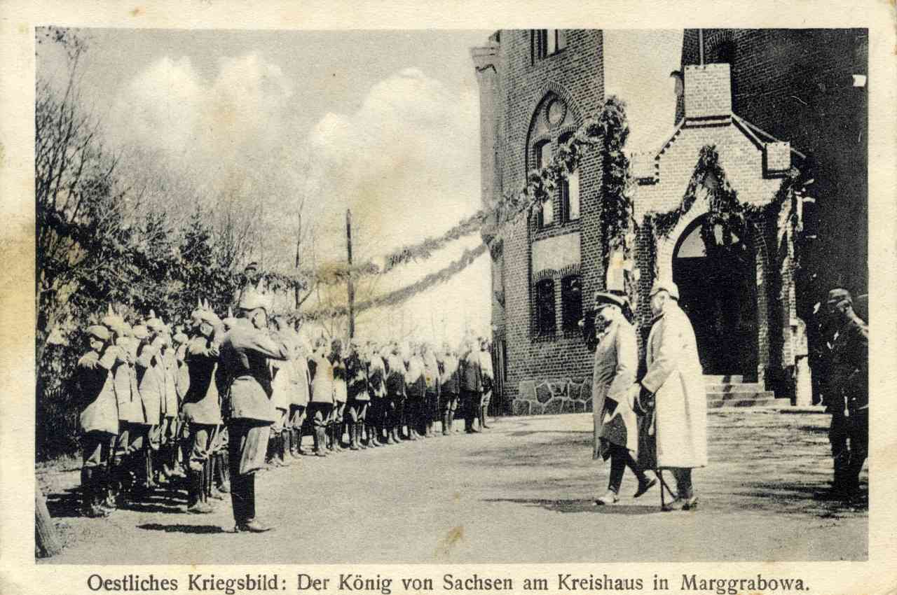 Król Saksonii w Olecku.